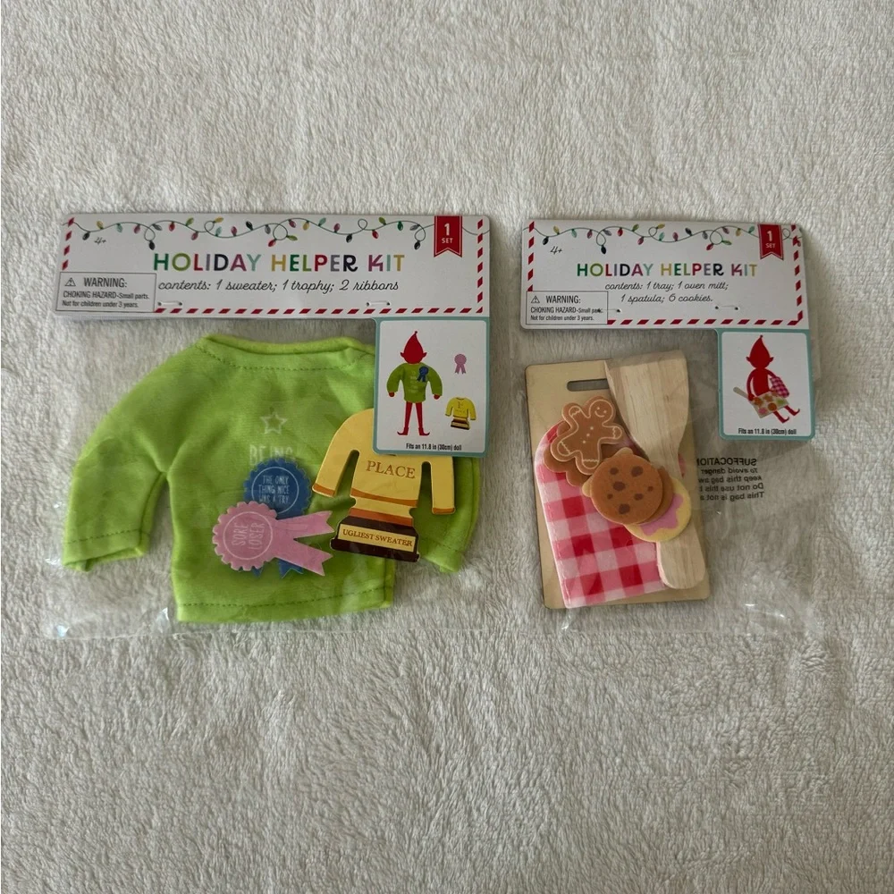 NWT 6 piece Bundle Target Bullseye Elf Holiday Costumes/Kits